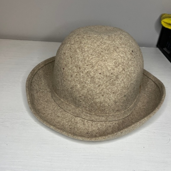 Geo W Bollman & Co Doeskin Women's Bowler Hat Felted Wool Ribbon - Picture 5 of 11